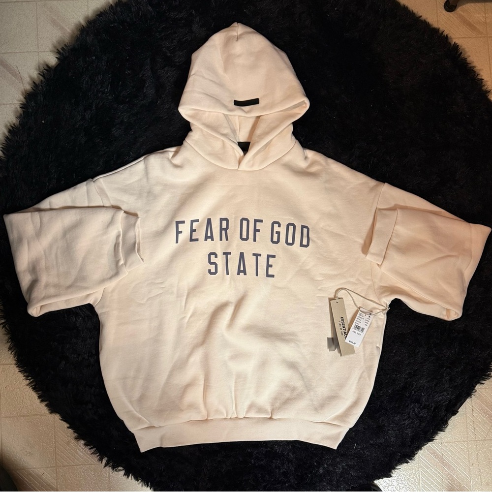 Essentials Fear of God Cream Hoodie